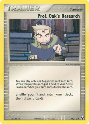 Prof. Oak's Research 098 [FireRed & LeafGreen]  - Reverse Holofoil