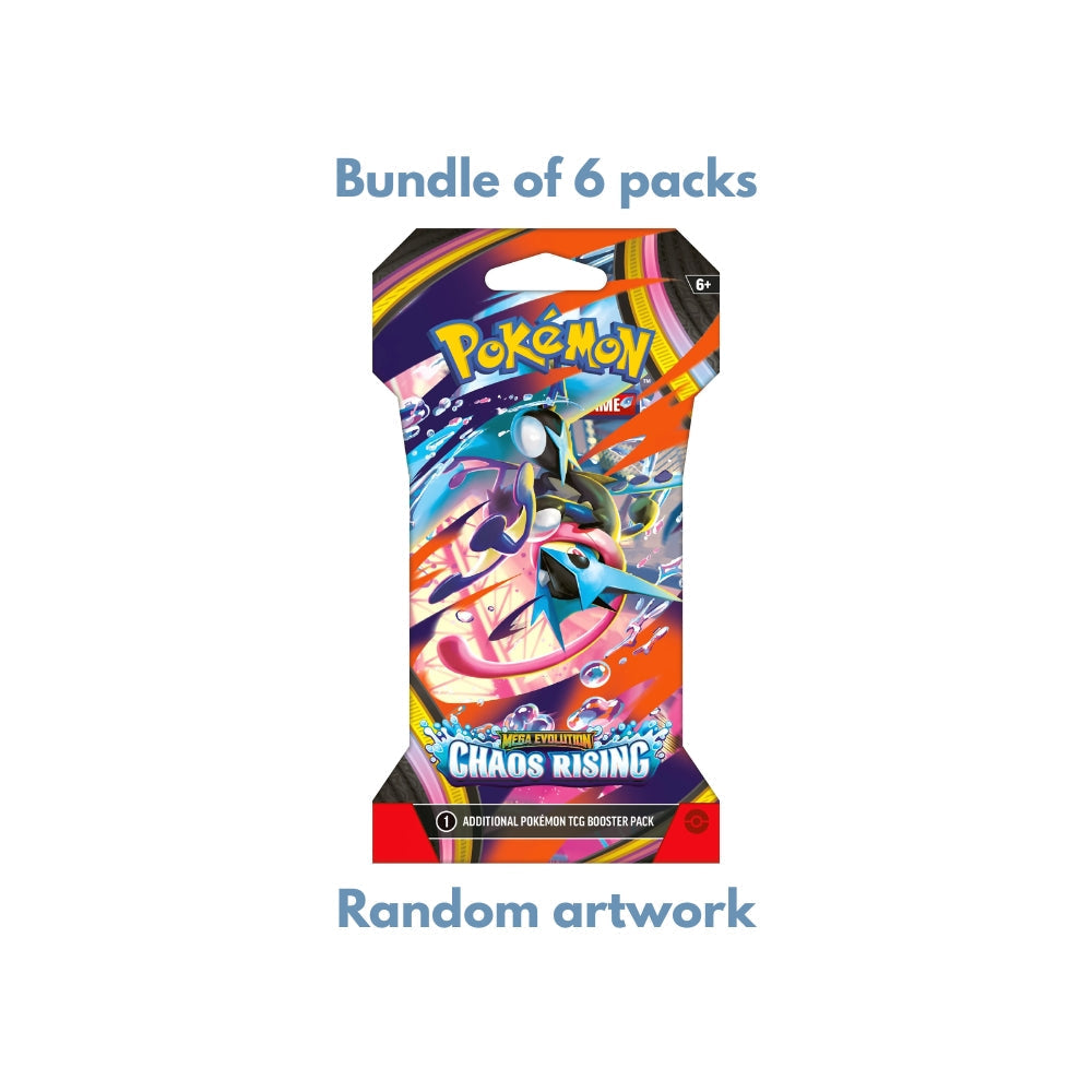 Pokemon Chaos Rising Sleeved Booster Pack (Bundle of 6)