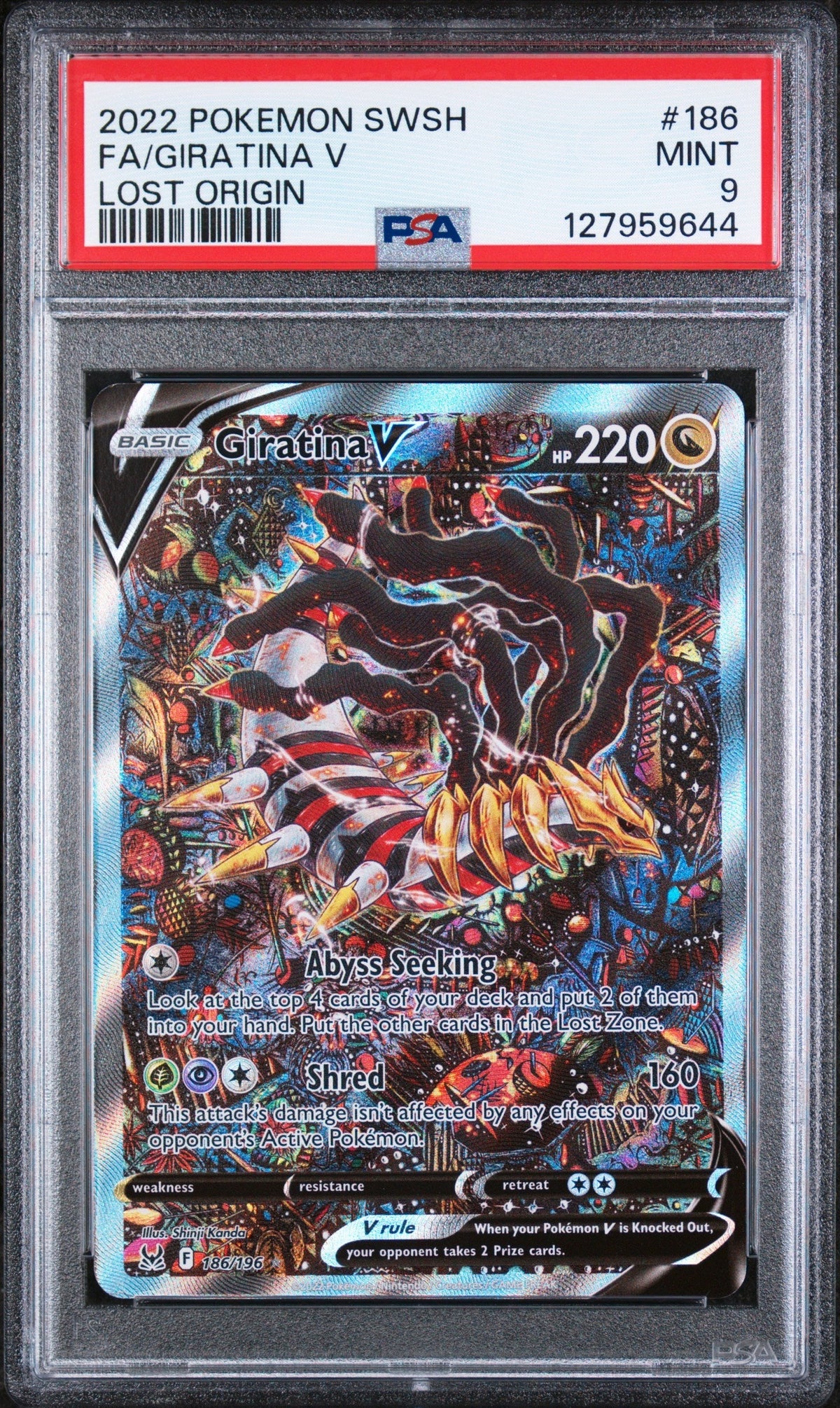 [PSA9] Giratina V 186/196